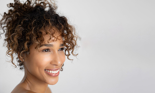 Woman smiling
