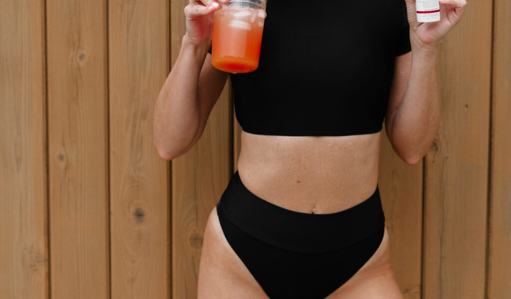 woman in a bikini