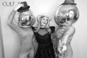 Woman in photo booth 2